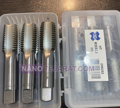 قلاویز دستی سه مرحله ای M30*3.5 DIN352 HSS-E برند OSD
